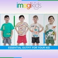 thumbnail image 3 of Funstuff Alligator Later Gator T-Shirt and Mesh Shorts Outfit Set Toddler to Little Kid, 3 of 5