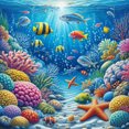 thumbnail image 1 of Life Under Water - Peinture Diamant DIY, 1 of 6