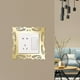 thumbnail image 3 of Paquete de 5 espejo de oro Etiqueta de pared EUROPEO Modelo Curva Superficie lisa Efecto reflexivo Decoración para baño Sala de estar tholdsy HA028530-00, 3 of 7