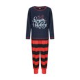 thumbnail image 1 of Kmbangi Tenue Parent-Enfant Rayée Imprimée Combinaison de Nuit à Manches Longues, 1 of 9