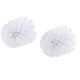thumbnail image 2 of Juego de 2 escobillas de baño | Mango de acero inoxidable de alta gama | Cabeza de plástico de cerdas medianas | Cepillo reemplazable | Diseño duradero para la limpieza del baño | 8,7 cm | Blanco, 2 of 4