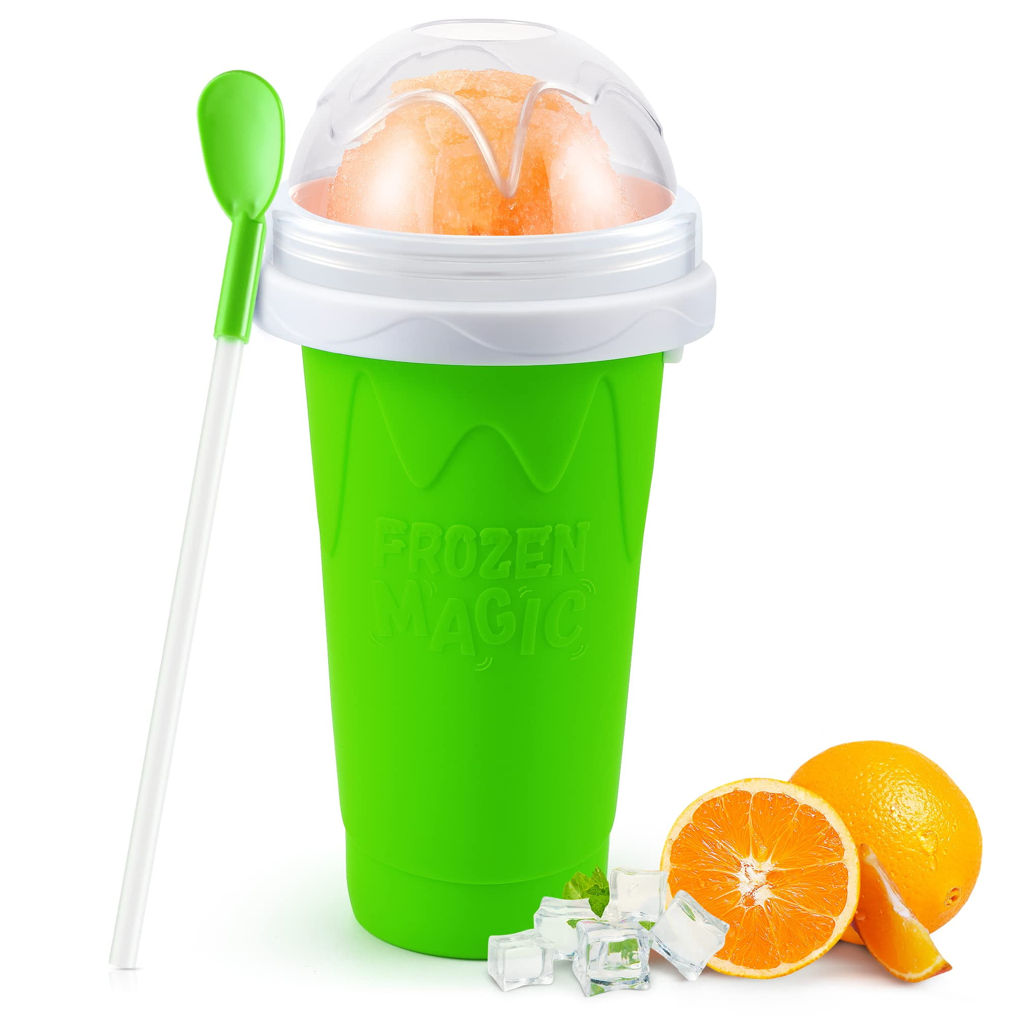 Slushie Cup Maker Squeeze DIY Quick Frozen Magic Cup Slushy With Lids