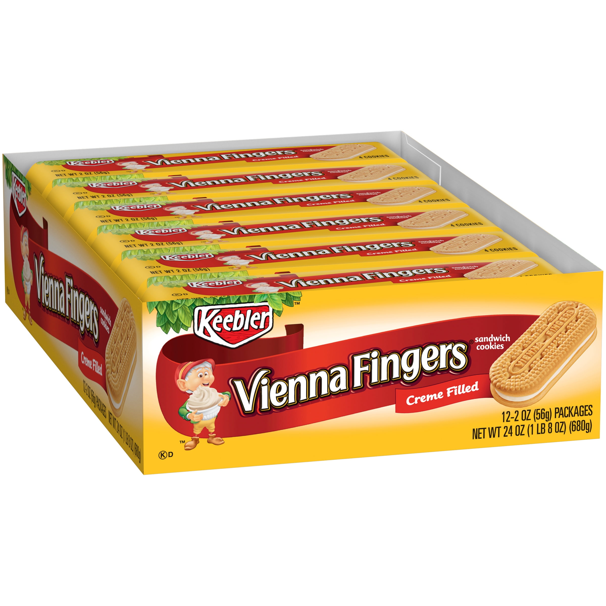 Keebler Cookies, Vienna Fingers Sandwich Cookies, 24 oz (12 Count