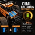 thumbnail image 4 of Doulami RC Car,1:12 Scale 6-Channel, 2.4GHz Alloy Monster Truck with Proportional Throttle & High/Low Speed, 100m Long Range, 4-Color LED Lights, 7.4V Li-Po Battery, Gift for Kids Boys Girls, 4 of 12