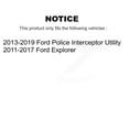 thumbnail image 2 of Transit Auto Bras de Commande Inférieur à Roulement de Moyeu avant avec Tige de Liaison Intérieure Extérieure à Rotule et Kit de Stabilisateur de Barre de Oscillation (10 Pcs) pour Voiture Ford Explorer Police Intercepteur Utilitaire - Côté Gauche Droit K7T-110053, 2 of 11
