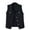 Black, variant on Denim Vest for Women Womens Beading Pearls Denim Button Vest Ripped Waistcoatvest Sleeveless Jean Jacket (Black,L)