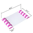 thumbnail image 2 of Kxuhivc Water Hammock Float Portable Foldable Swimming Pool Lounge Chair Inflatable Floating Lounger for Family Summer Vacation, Blue&Pink, 2 of 5