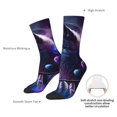 thumbnail image 2 of Yiaed Feathered Wolf Print Great elasticity Crew Socks Sports socks for Men and Women, 2 of 5