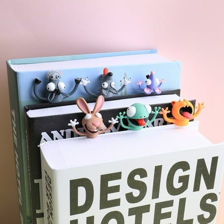

Funny 3D Cartoon Animal Bookmark With Flat Body Gift For Children And Girls
