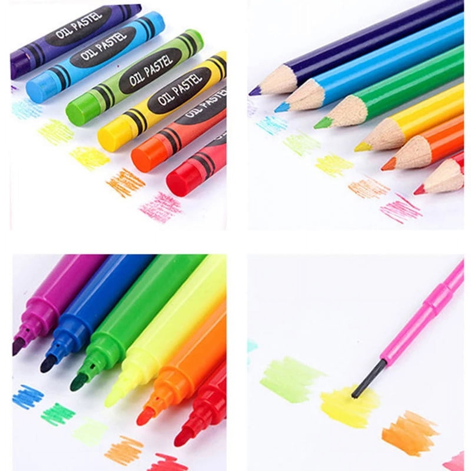 Colorama Coloring Art Kit Pencils/oil Pastel/ Markers/paints Missing A Few  pcs.