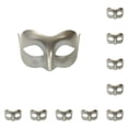 thumbnail image 3 of sweethay Half Face Retro Ocultar Prom Masquerade Ladies Dress Maquillaje Fiesta Baile Decoración Escudo Regalos Halloween plata Type1 NO1, 3 of 6