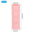 thumbnail image 2 of Uxcell Flower Vases, 2pcs Stylish Flower Vases for Bouquet Plastic Flower Vase Decorative for Home Centerpiece, Pink, 2 of 7