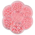 thumbnail image 4 of serony 2800 Pcs/Ensemble Perles Demi-Perles Flatback Satin Lustre Plastique pour Robe de Mariée Rose, 4 of 4
