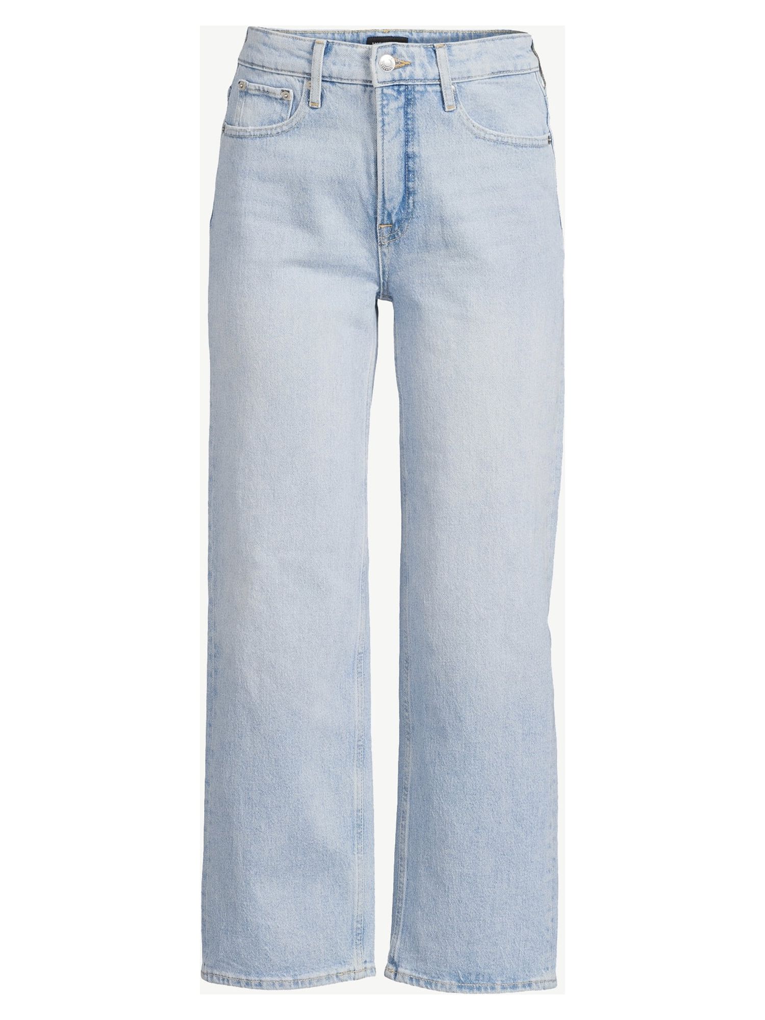 Free Assembly Women's Super High Rise Crop Wide Straight Jean - image 2 of 6