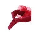 thumbnail image 4 of INSPIRAR CHIC Guantes de Ópera de Terciopelo para Mujer con Volantes de Tul Oversized para Fiesta Talla Única Rojo Vino, 4 of 6