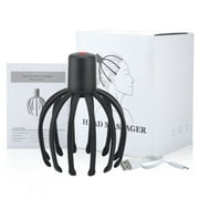 Head Massager, Electric Scalp Massager with 3 Modes and Automatic Function, 12 PET 3D Arms Hands-Free USB Charging, for Hair Growth Stress Relief Relaxation and Hair Stimulation, Knee Massager