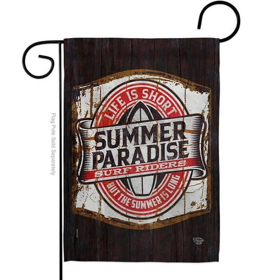 Ornament Collection G192643-BO Summer Paradise Summertime Fun & Sun 13 x 18.5 in. Double-Sided Decorative Vertical Garden Flags for House Decoration Banner Yard Gift