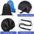 thumbnail image 2 of JUNWELL 2Pcs Drawstring Backpack Bags Black Drawstring Bag Cinch Tote Sack Draw String Bag Bulk Gym Drawstring Bags Storage Bag, 2 of 4