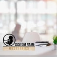 thumbnail image 3 of Handmadetneonsign Obstetrics Metal Nameplate, Obstetrics Desk Nameplate, Obstetrics Desk Name Plate Decor, 3 of 5