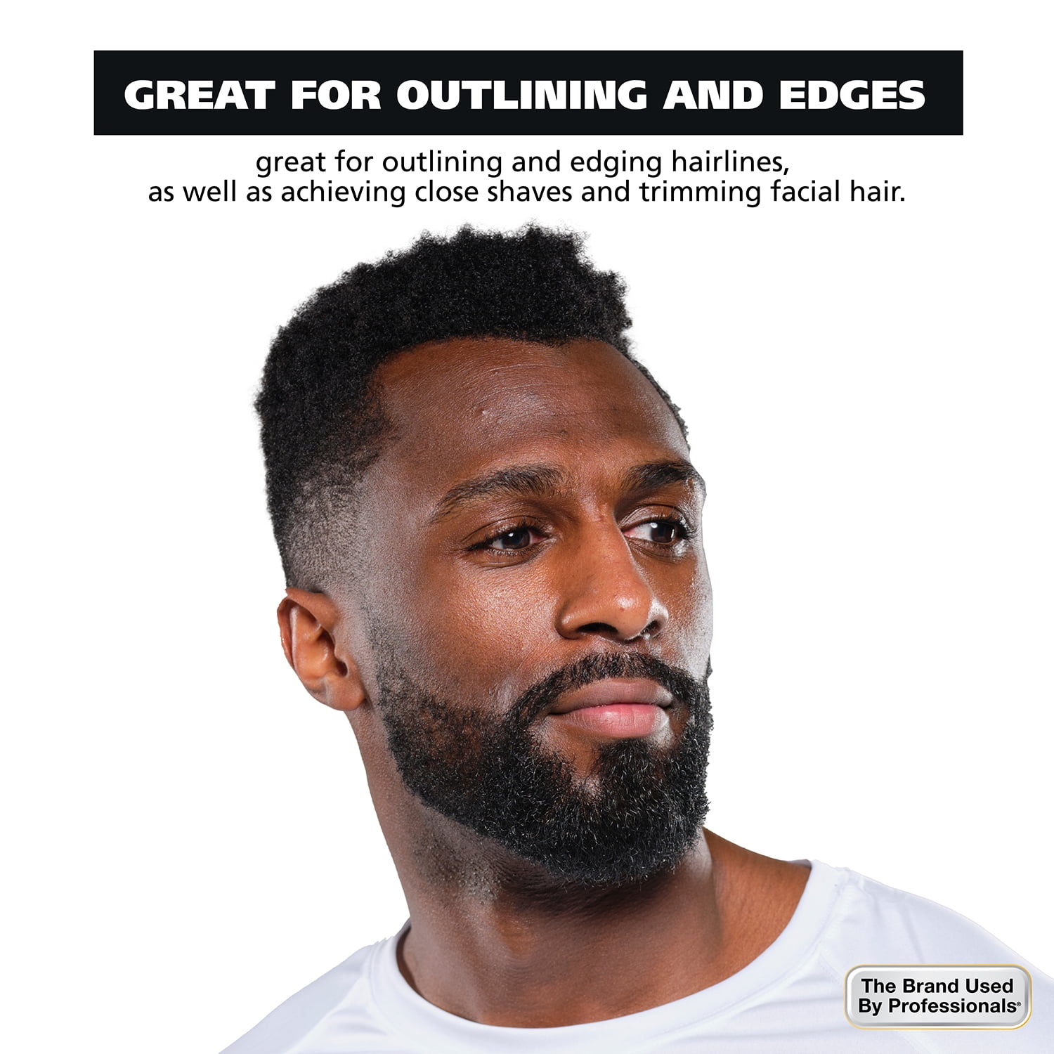 Wahl Edge Pro Lithium-Ion Rechargeable Battery Beard Trimmer with T-Blade, 17Pc for Men, Black, 9895