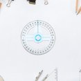 thumbnail image 4 of HIAKDOFT 6Pcs Clear Plastic Circle Ruler with Precise 360 Degree Protractor for Versatile Measurement Tasks, 4 of 7