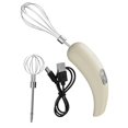 thumbnail image 3 of jifeng Cordless Hand Mixer Compact Electric Egg Beater for Kitchen Baking Cake Shop Beige, 3 of 9