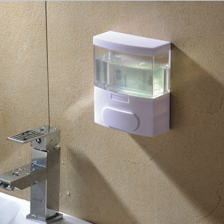 Leadingstar Plastic Big Spring Soap Dispenser Manual Wall Mounted Hand Sterilizer Liquid Box Bathroom