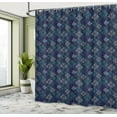 thumbnail image 5 of Ambesonne Abstract Shower Curtain, Modern Art Dotted Squares, 69"Wx84"L, Charcoal Grey Multicolor, 5 of 5