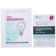Finite Mathematics for Business, Economics, Life Sciences and Social Sciences Loose Leaf Edition Plus MyLab Math with Pearson eText - 18-Week Access C