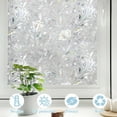 thumbnail image 3 of LKYICNHY 23.6" X 157.5" Rainbow Window Privacy Film, Stain Glass Decorative Window Film, Static Cling Non-Adhesive, Tulip Decals Window Stickers, Heat Blocking Reusable Window Tint for Home, 3 of 9