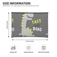 thumbnail image 4 of Fotbe Cute Dinosaur Reusable Cosmetic Bag Makeup Bag for Women Large Travel Cosmetic Pouch Girls' Make Up Organizer, 4 of 8