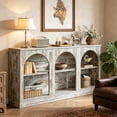 thumbnail image 4 of Fnova 63" Farmhouse Console Table, Wooden Entryway Table with 3-Tier Storage, Rectangular Sofa Table for Entrance, Hallway, Living Room, Behind Couch, 4 of 17