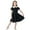 Black, variant on Classic Summer Girls School Style Dress Color Contrast Short Sleeve Outfit for Children Ages 4 to 13 Years Old Girls Summer Dress Cassual Formal Dresses Cute Sun Dresses