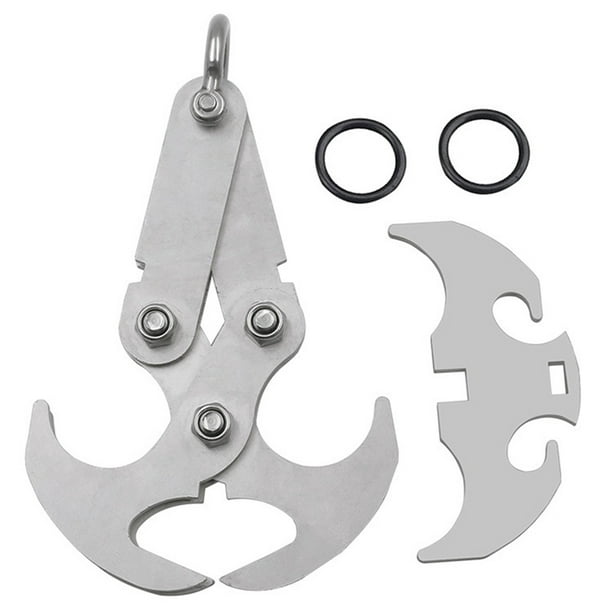 tssuouriy Gravity Hooks For Rock Climbing Or Anchoring Made Of Stainless  Steel Folding Grappling Hook No Burr L 