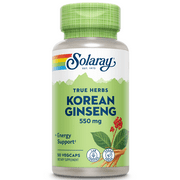 Solaray Korean Ginseng 550 mg | Healthy Stress, Energy & Physical Endurance Support | 50 VegCaps