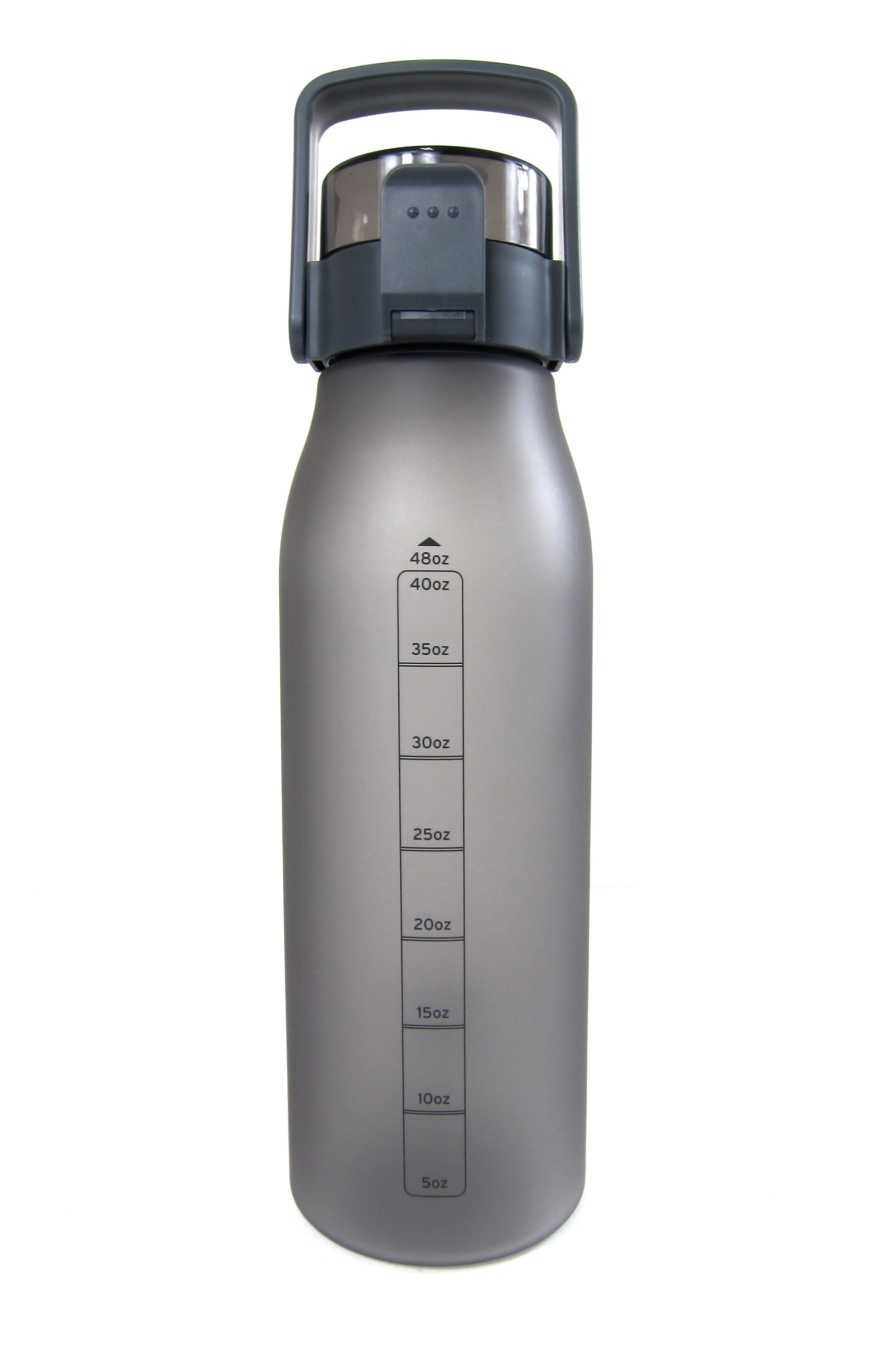 48 oz Push Button Sports Gym Outdoors Water Bottle Carry Handle Leak Proof