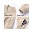 thumbnail image 5 of GIRUNS Mens Bomber Jacket Lightweight Casual Varsity Fall Winter Jackets Zip-Up Outerwear Coat Khaki 2XL, 5 of 8