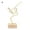 Golden, variant on Hadanceo Metal Desk Decoration Wear-resistant Stable Wooden Base Nordic Abstract Sculpture Art Craft Attractive for Bedroom