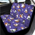 thumbnail image 5 of XYZCANDO Ghost Spider Web 14 Pcs Auto Seat Covers Full Set Steering Wheel Cover Center Console Pad Seat Belt Covers Headrest Covers Cup Coasters for Most Cars SUVs Sedans, 5 of 7