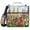 Colored Glass Flowers, variant on 3 Ring Zipper Binder with Shoulder Strap Waterproof Trapper Keeper 2 Inch D-Ring 500 Sheets Capacity Solar Eclipse