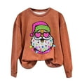 thumbnail image 2 of Chandails d'Automne Pisexurs pour Femmes, Chandail Décontracté de Noël pour Femmes à Manches Longues et Col Rond Imprimé, Hauts Blouse, 2 of 3