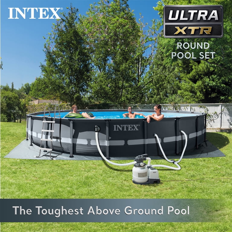 Intex 20ft x 48in Ultra XTR Round Pool, Pump, Ladder, Lounger
