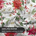 thumbnail image 3 of Christmas Table Cloth Red Round Christmas Tablecloth 60 Inch Washable Reusable Xmas Winter Flowers Tablecloth for Holiday Party Dinner Dining Table Decor, 3 of 6