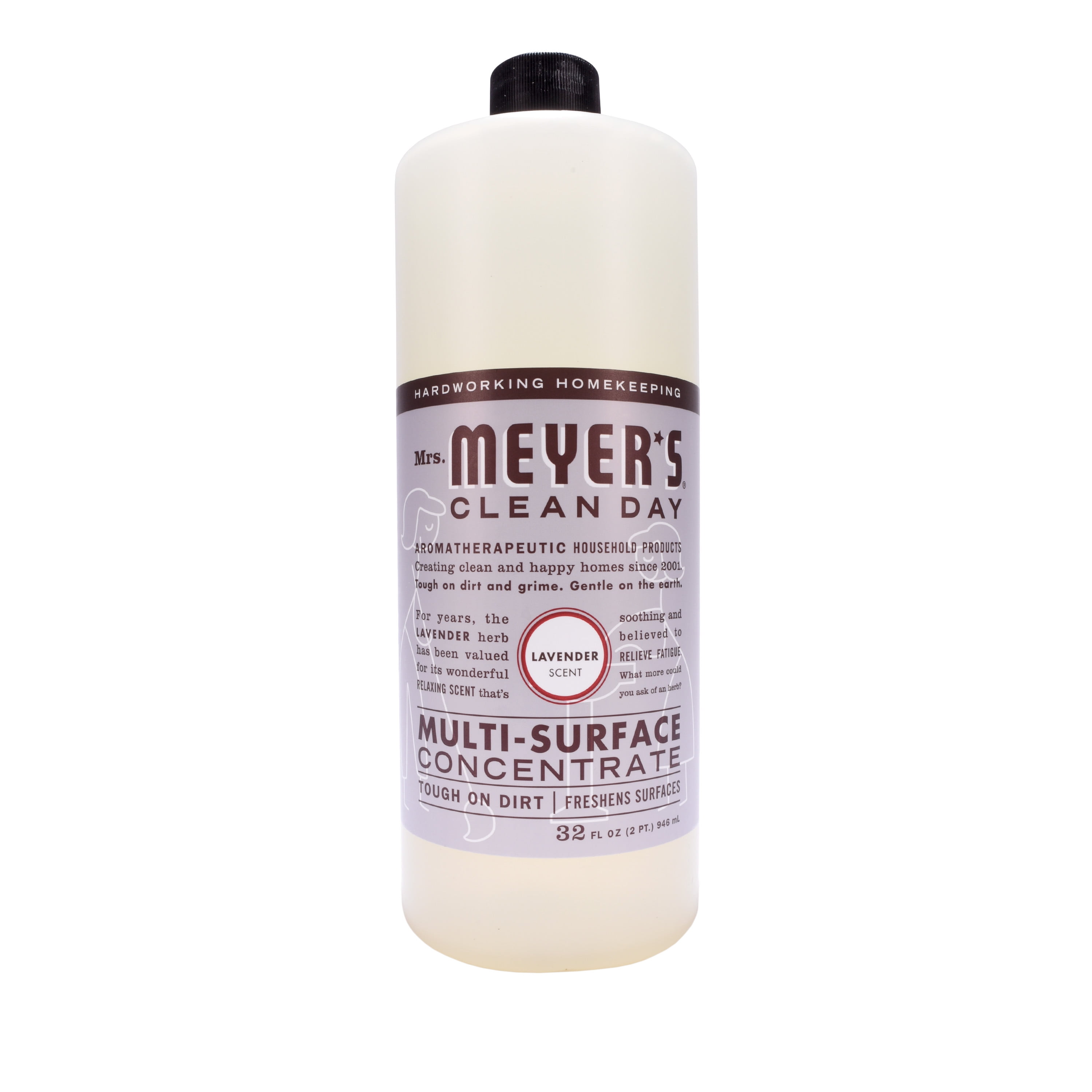 Mrs. Meyer's Clean Day MultiSurface Concentrate Bottle, Lavender Scent, 32 fl oz