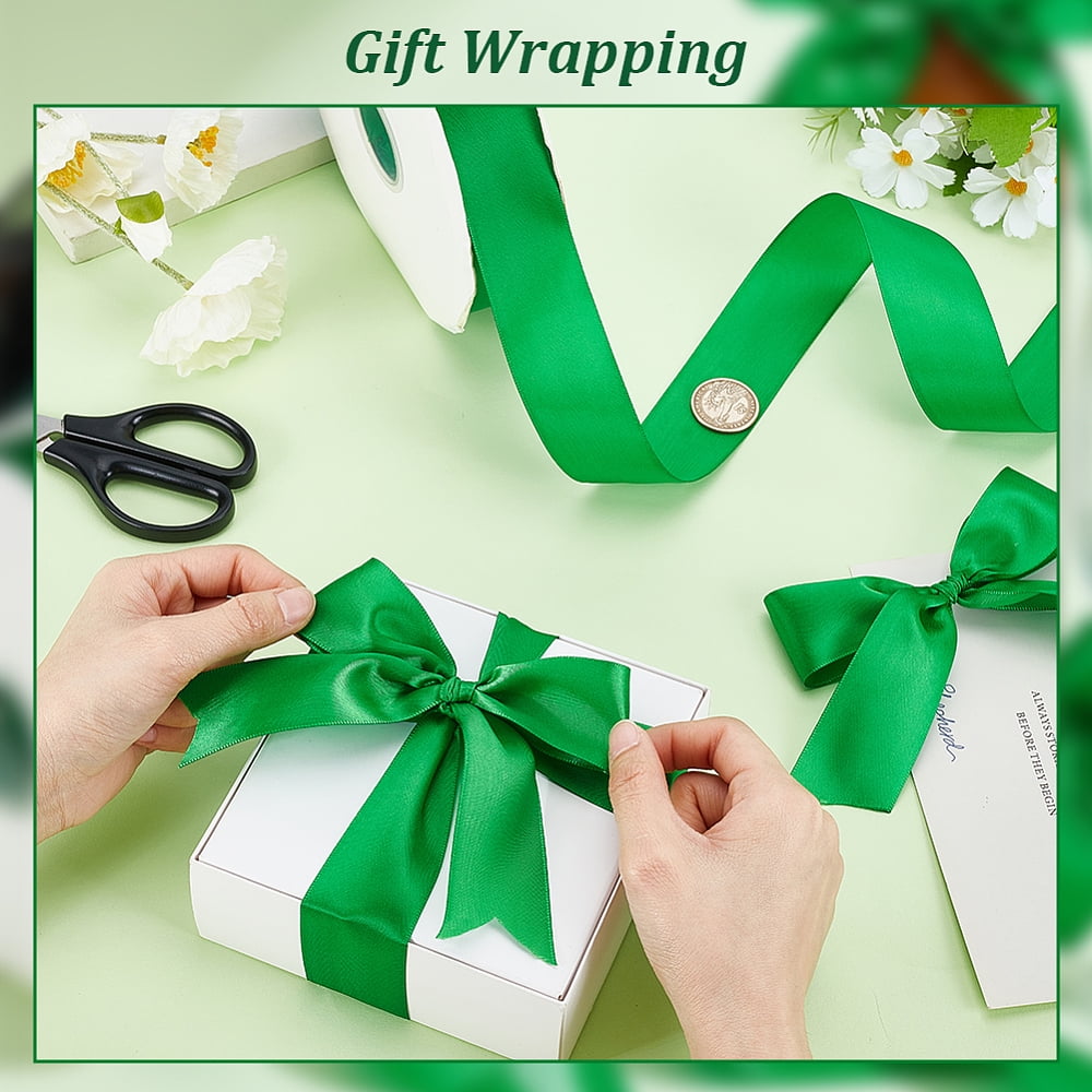 Polyester Ribbon Garment Accessories Gift Packaging Green 1-5/8 inch(40mm) diy