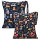 thumbnail image 1 of eaxin 2 bolsas de tela para pañales húmedos y secos, impermeables, reutilizables con dos bolsillos con cremallera, viajes, playa, piscina, guardería, artículos sucios para bebés, yoga, gimnasio, bolsa, 1 of 5