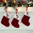thumbnail image 5 of Calcetines de punto con alfabeto navideño Adornos para árboles de Navidad Decoraciones navideñas para el hogar 2024 Noel Año Nuevo 2025 Regalo de Navidad, 5 of 5