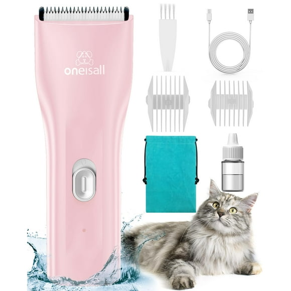 Cortaúñas para mascotas Cat Clippers oneisall, para cabello enmarañado, color rosa