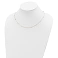thumbnail image 2 of 14K Two-Tone Gold Beaded Necklace Chain Ropa Mirror Bead W/2in Ext 18 inch, 2 of 2