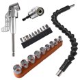 thumbnail image 2 of Destornillador adaptador Conductor Perforante Bits Portátil Profesional Reemplazable Accesorio Herramientas de soporte con varilla de extensión 22 piezas Eigraketly TO001475-01, 2 of 7